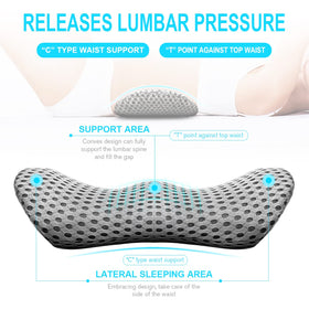 Panduo ergonomic lumbar support cover offers breathable comfort and better posture