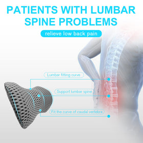 Panduo office-chair lumbar support helps maintain proper alignment at the desk