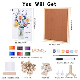 PANIED secure hanging hardware for reliable, ready-to-hang display.