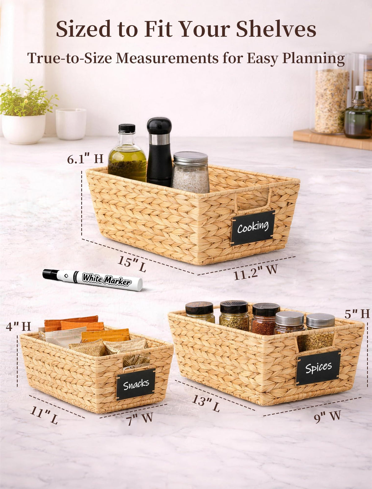 Panovox baskets with a reinforced metal rim stay upright during use