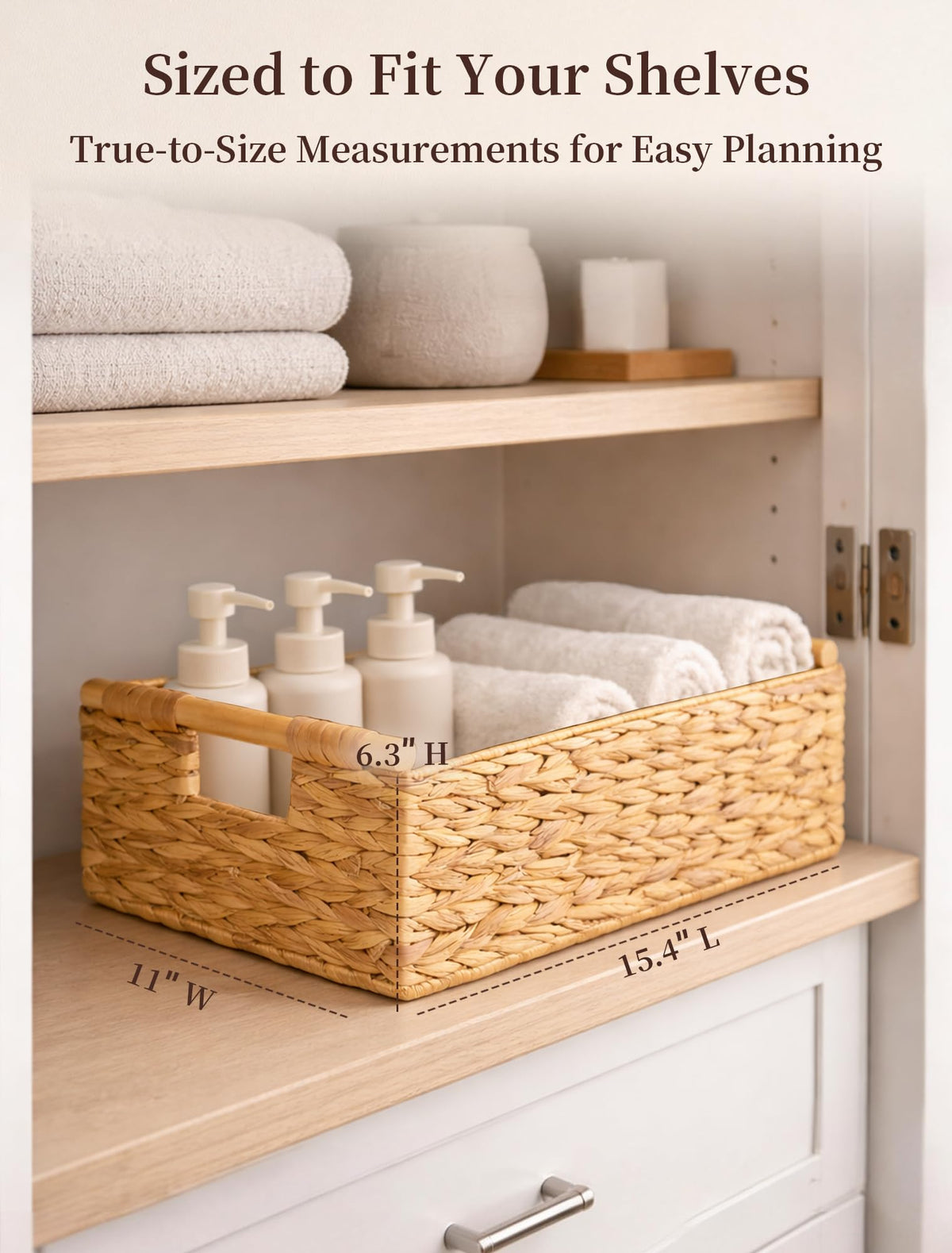 Panovox basket handles enable easy lifting and transport between pantry and counter