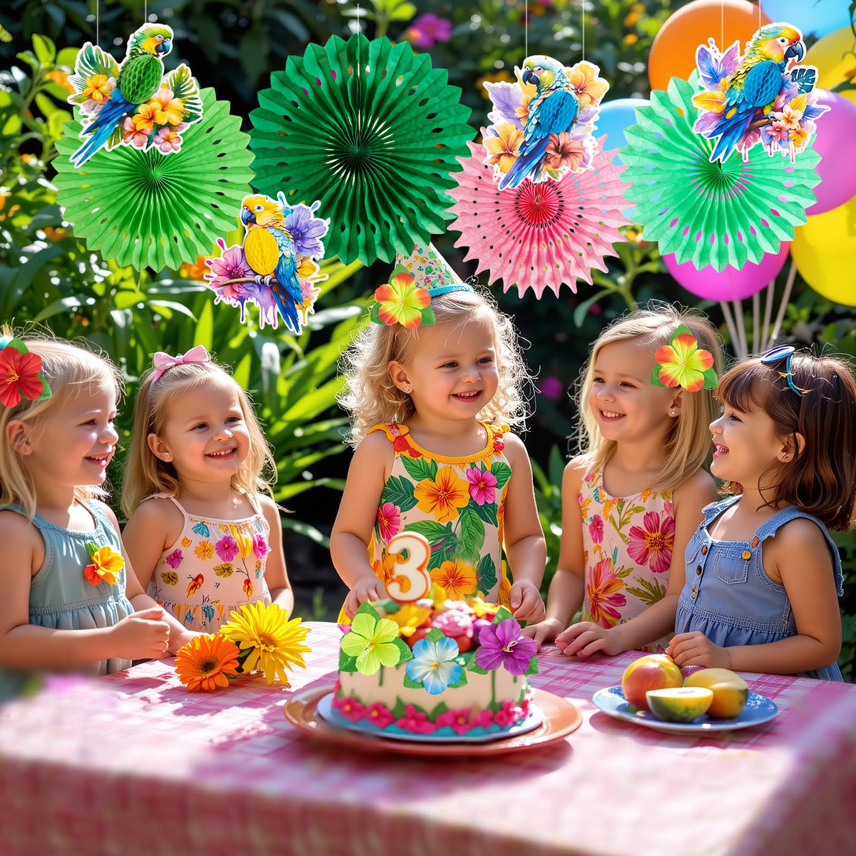 PAPER JAZZ carnival-inspired ornaments invite festive safari-ready scenes.
