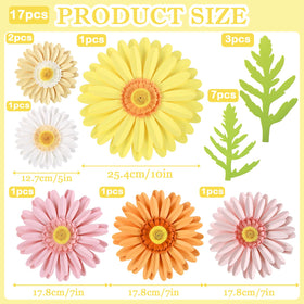 Paper Jazz Daisy Giant wall decor small 5-inch daisies brighten bulletin boards.