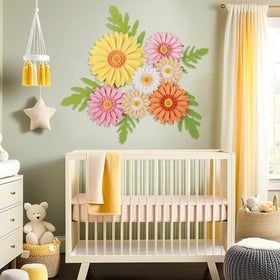Paper Jazz Daisy Giant wall decor classroom bulletin-board for cheerful learning spaces.