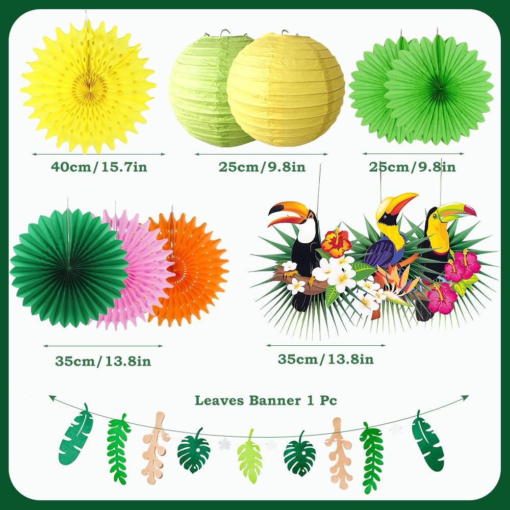 PAPER JAZZ yellow lanterns brighten luau party spaces