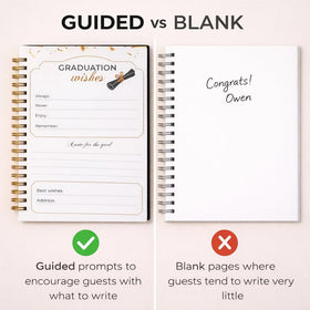 Paper 'n Such included tent card clearly labels the guest book