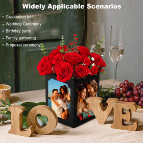 PARAQUIP 7x7x9-inch centerpieces offer ample space for décor.