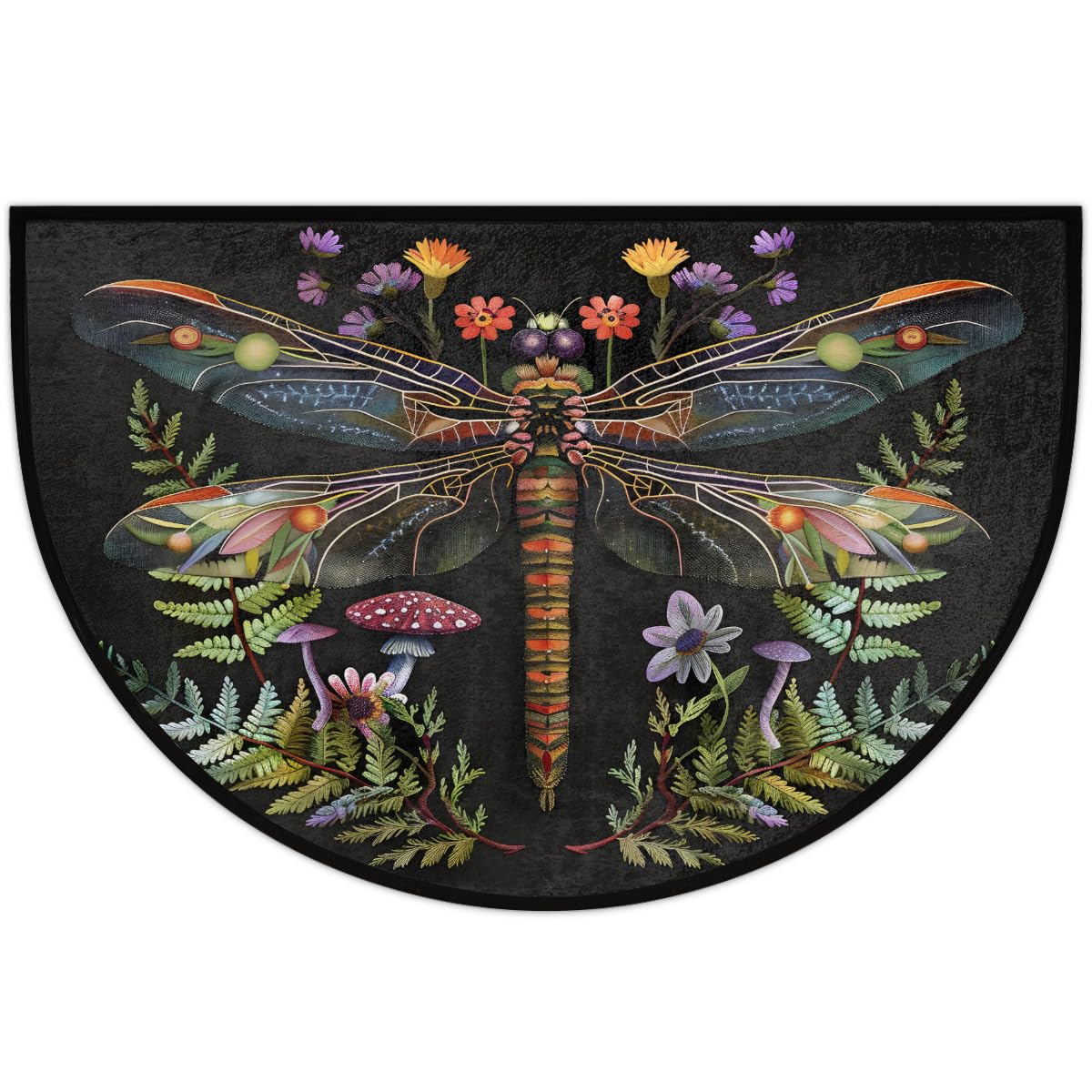 Pardick half round rug is machine washable for easy care.