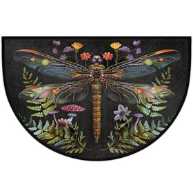 Pardick half round rug is machine washable for easy care.