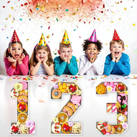Paready decorative number 1 kit adds festive decor for parties.
