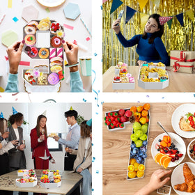 Paready fillable number 1 display supports lightweight flowers or goodies.