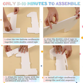 Paready foam board number 1 kit assembles quickly for events.