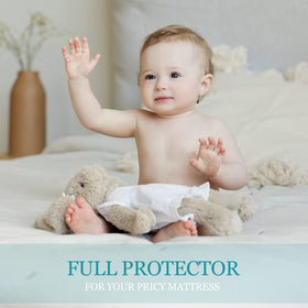 Parkdeny King fits 7 to 15 inch mattresses securely with elastic edges.