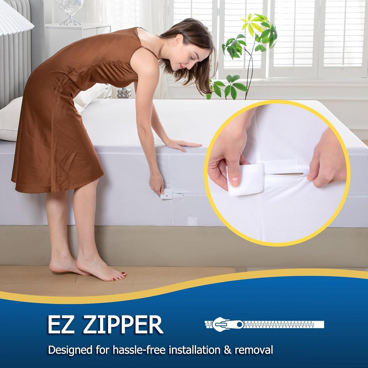 Parkdeny Queen noiseless sleep surface promotes quiet turns and rest.