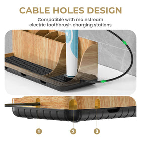 Parkmani kids electric toothbrush holder safely accommodates charging components.