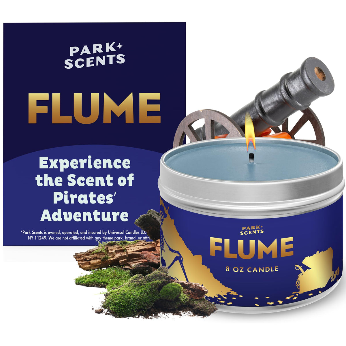 Park Scents Flume candle smoky ambience for moody evenings.