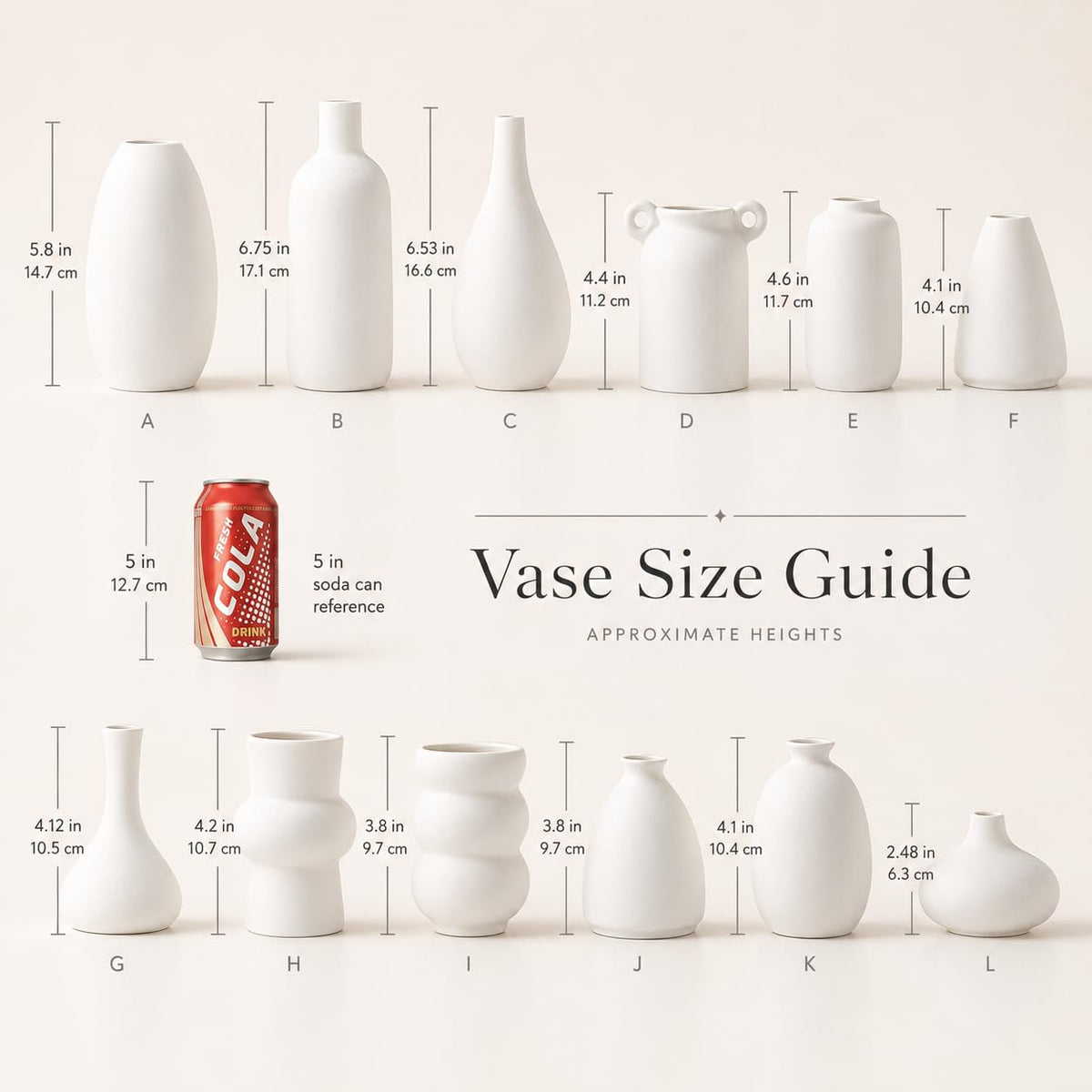 Parlamain bud vases ideal for wedding décor and DIY floral displays.