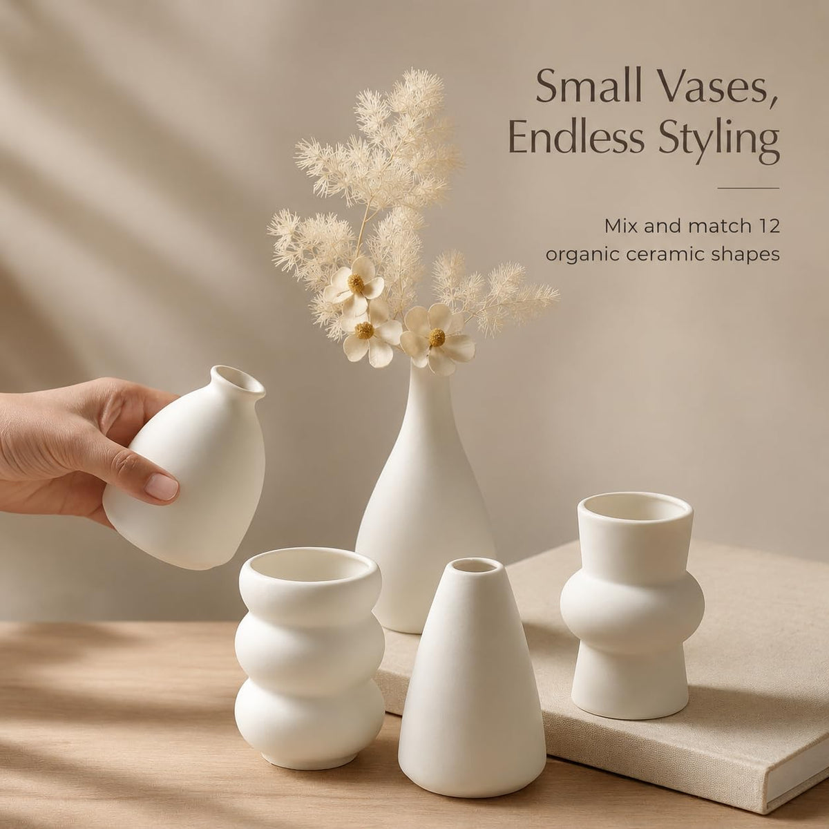 Parlamain unglazed matte finish emphasizes organic farmhouse inspired décor.