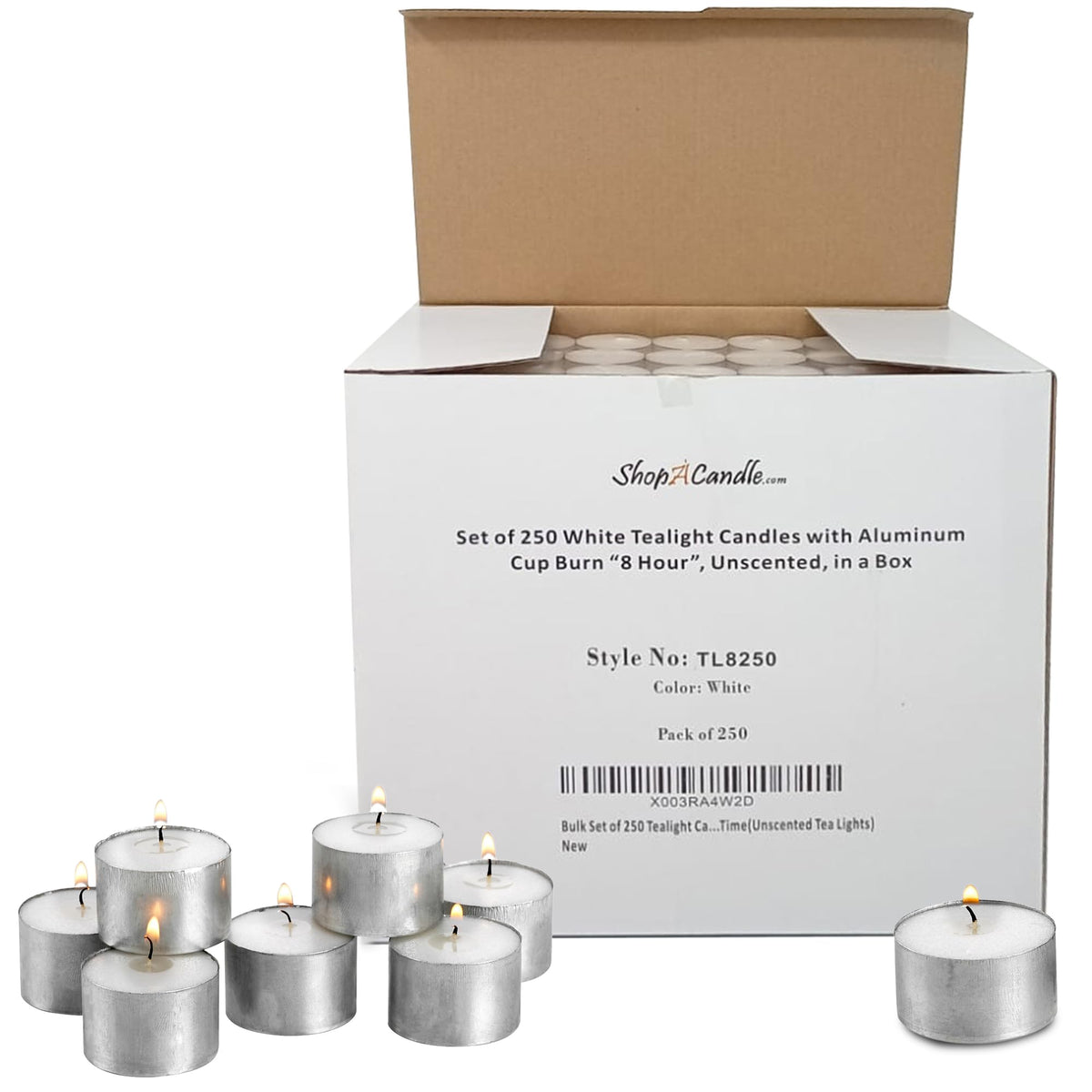 Parnoo tea light metal cups create elegant dinner lighting with a steady, clean flame.