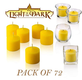 PARNOO votive candles fit standard holders for versatile decor