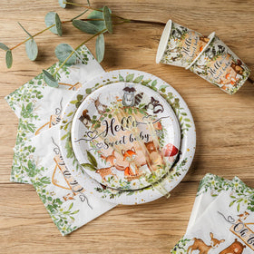 PartXcede woodland napkins 6-5in, coordinating with forest motif for easy cleanup