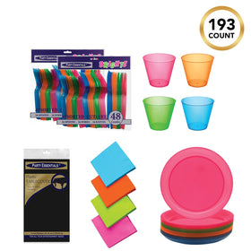 Party Essentials glow cups neon enhance beverages with easy cleanup after celebrations