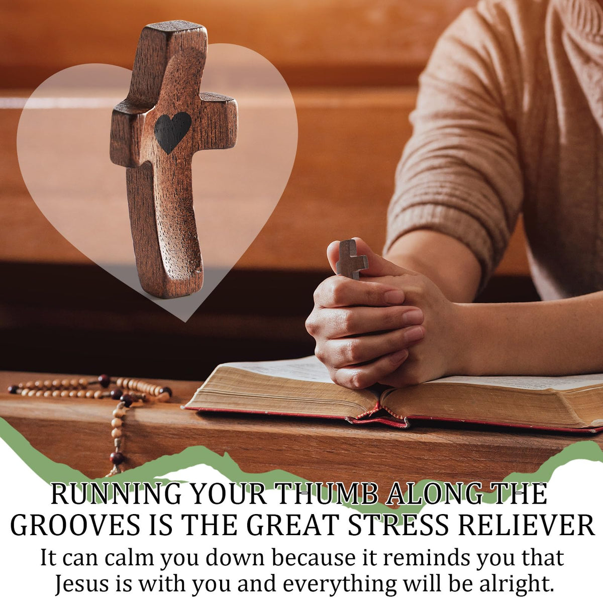 Party Greeting encouragement card pairs with each cross for uplifting notes