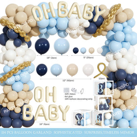 Party Inspo ahoy it’s a boy banner for a coordinated nautical celebration