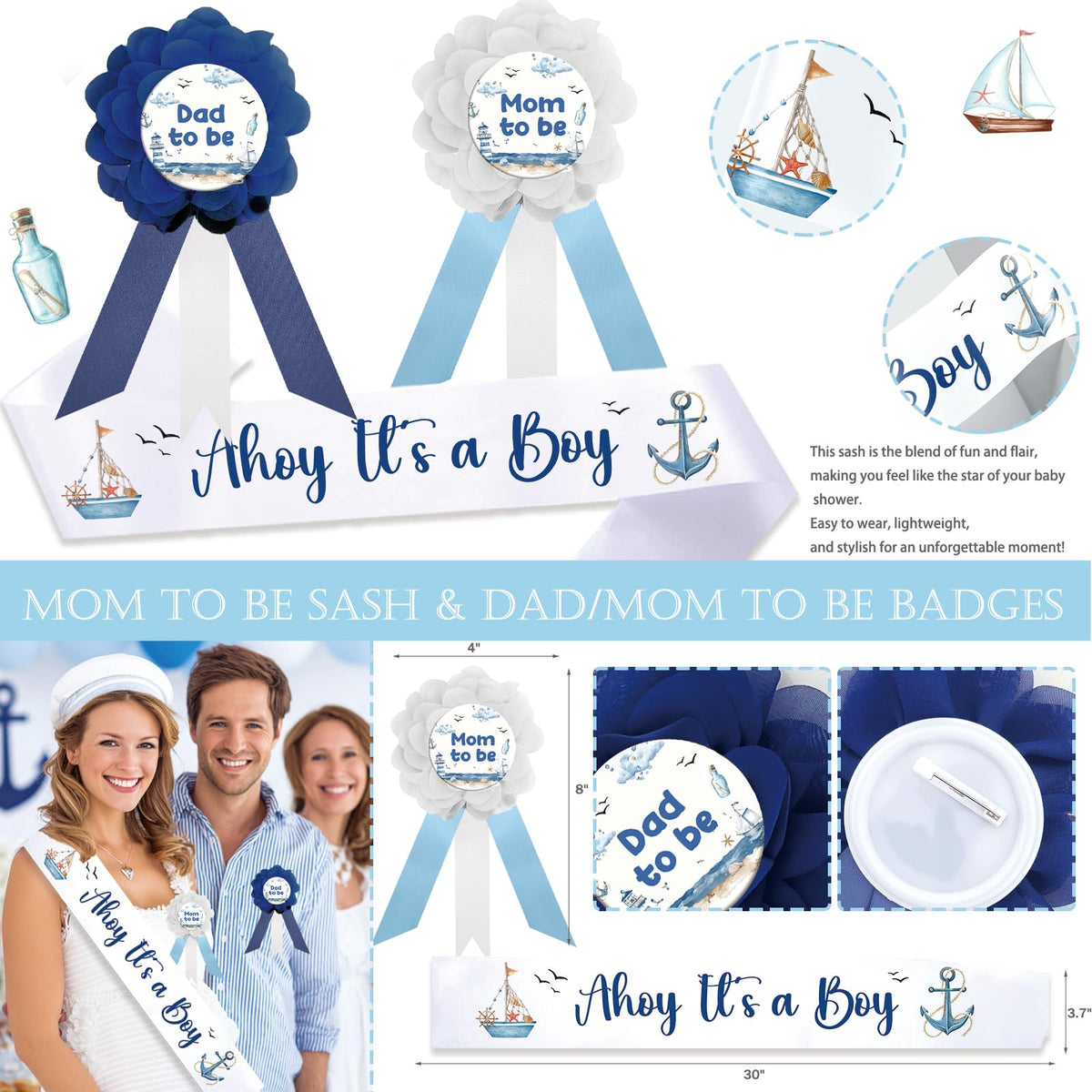 Party Inspo nautical tablecloth sets the party deck with oceanic style