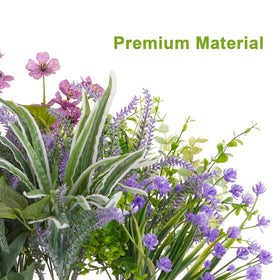 Party Joy front porch decor with lavender sprigs creates inviting outdoor entryways.