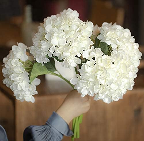 Side view of long Party Joy hydrangea stems for diverse setups