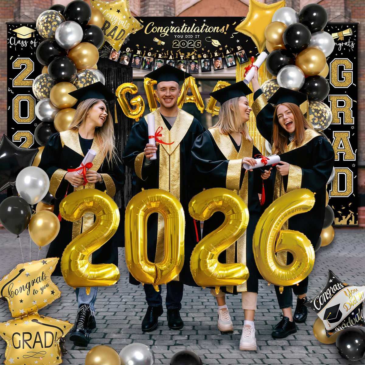 Party Spot grad cake toppers add festive dessert touch
