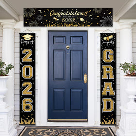 Party Spot porch sign 2026 grad welcomes guests with style