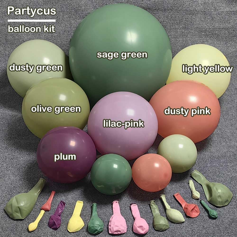 Partycus pastel balloon garland roll ready for quick setup.