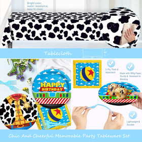Party Inspo cartoon toy birthday banner sets the cheerful theme