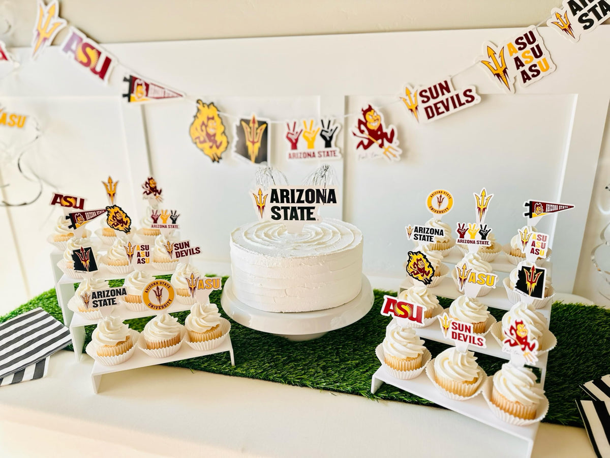 PartyKandy Arizona State cake topper adds focal delight to birthdays.