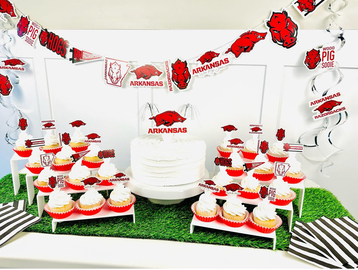 Partykandy Arkansas cake topper for celebrations with instant team pride.