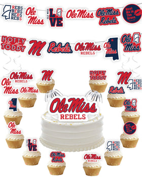 PartyKandy Ole Miss banner for a bold game-day display that elevates party vibes.