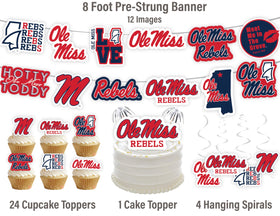PartyKandy Ole Miss party bundle simplifies setup with coordinated pieces.
