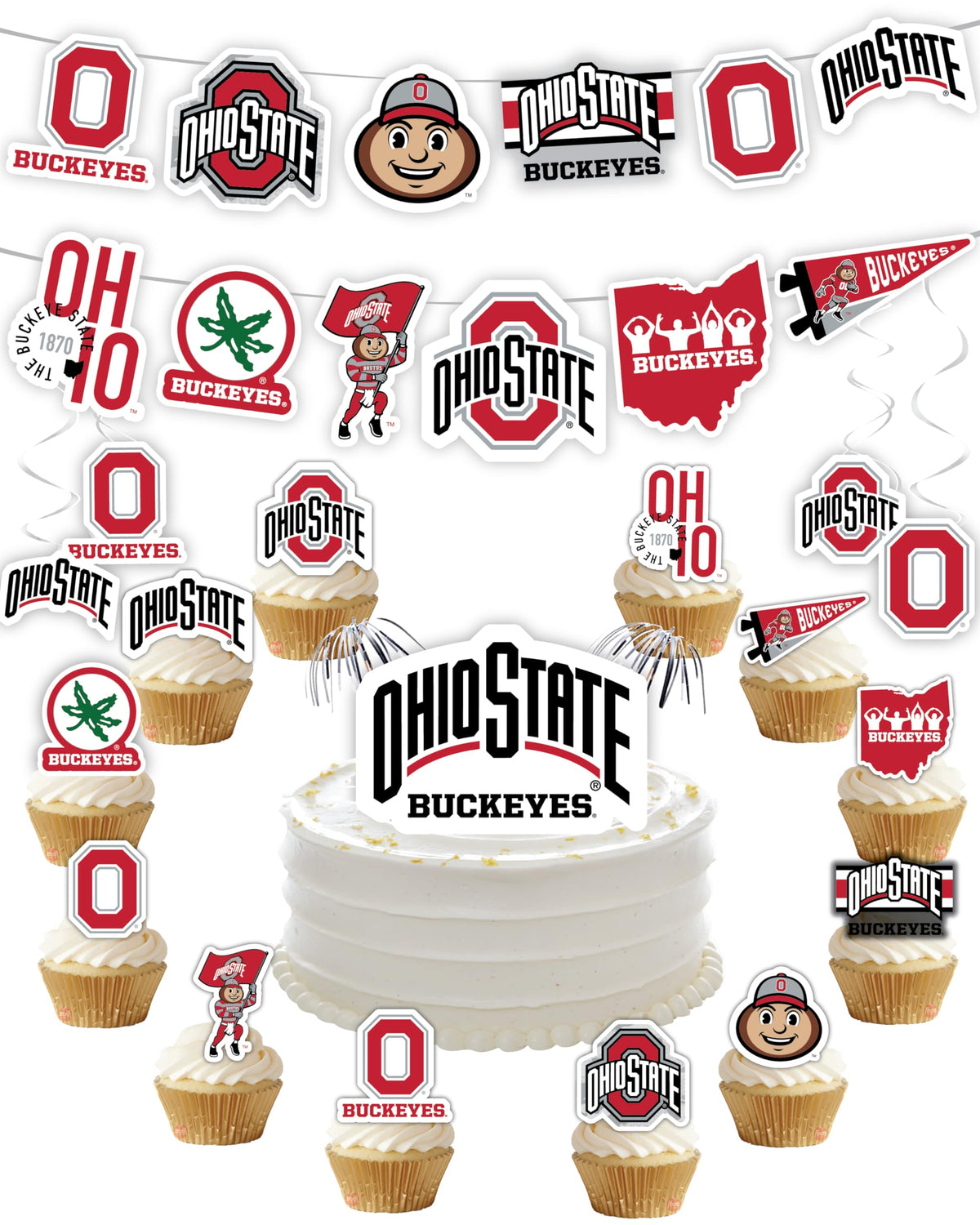 PartyKandy OSU banner for quick, festive game-day decor.