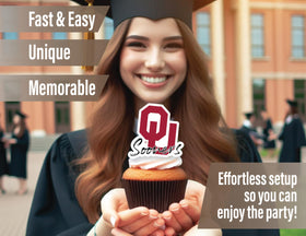 Partykandy OU Sooners party kit preassembled for quick setup and convenience.