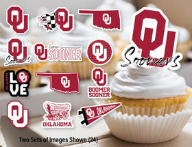Partykandy OU Sooners decor kit demonstrates a polished OU celebration setup.