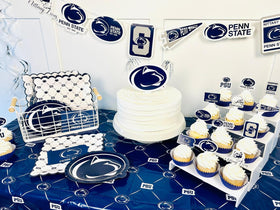 PartyKandy Penn State banner and toppers for easy themed photo moments