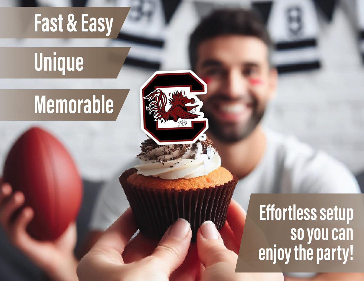 PartyKandy swirl decorations bring festive USC color.