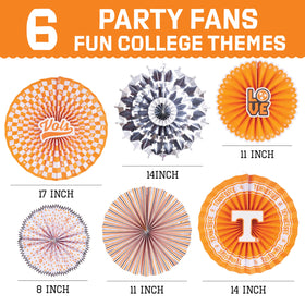 PartyKandy Tennessee Vols 14-inch fan showcases official logos with foil accents