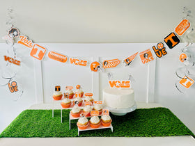PartyKandy Tennessee Vols cake topper adds a polished focal point for desserts.