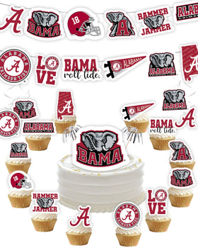 PartyKandy UA banner Roll Tide decor for a coordinated celebration