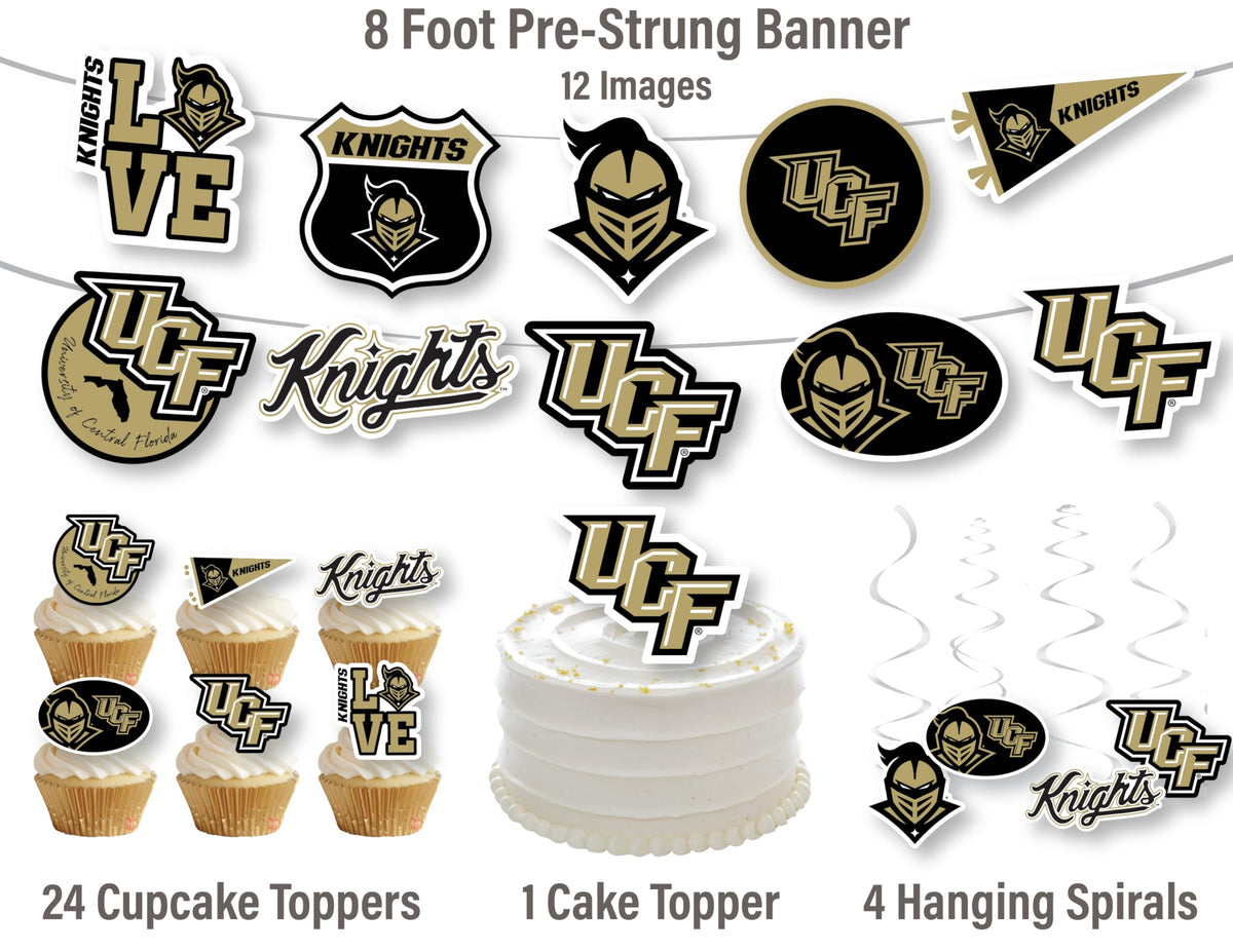 PartyKandy UCF Knights cake topper as a celebratory centerpiece