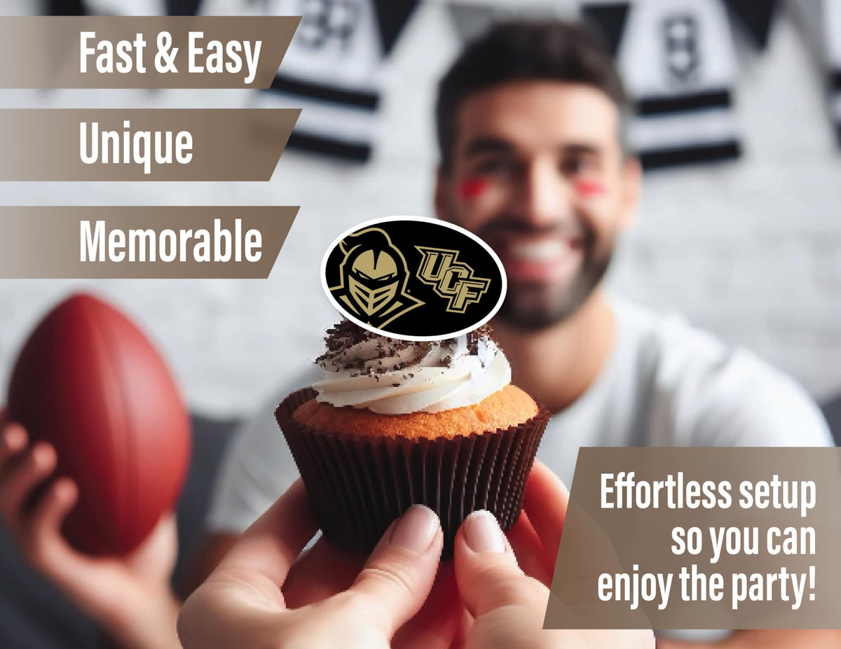 PartyKandy UCF Knights cupcake toppers adding team spirit to treats