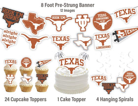 PartyKandy UT cake topper adds bold team pride to celebrations.